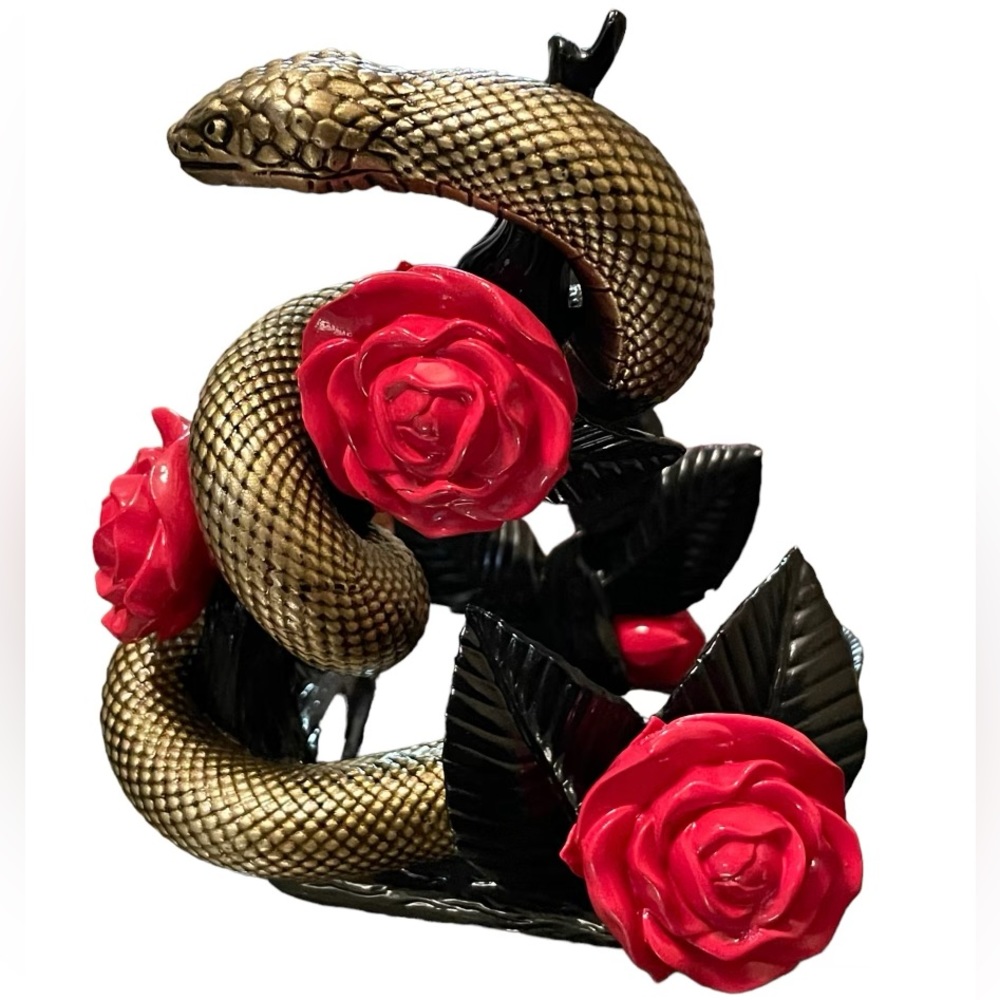 Bath & Body Works Halloween Hand Soap Lotion Holder Snake Roses Flowers